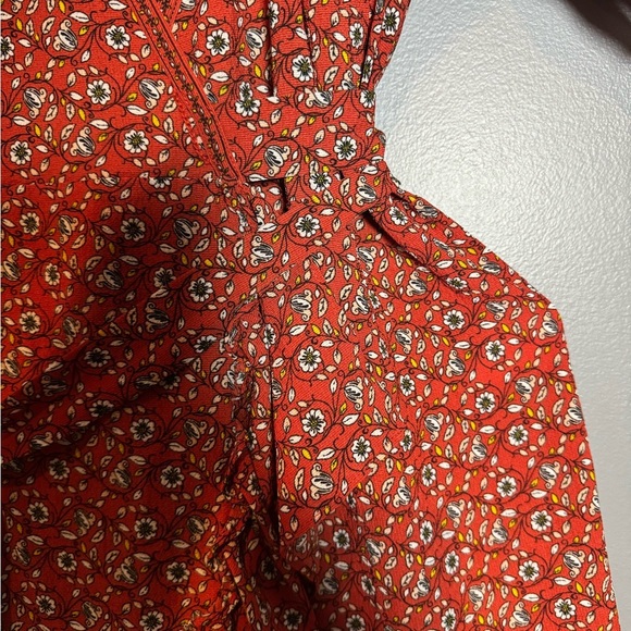 Max Studio Multicolored Ruffled Wrap Sundress - Picture 4 of 10